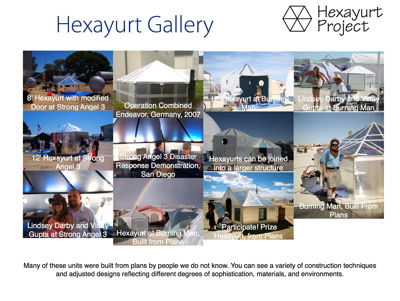 Hexayurt Gallery